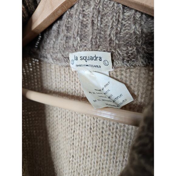 Vintage La Squadra Italian Made Button Up Cardigan Men's size Large - Picture 10 of 10